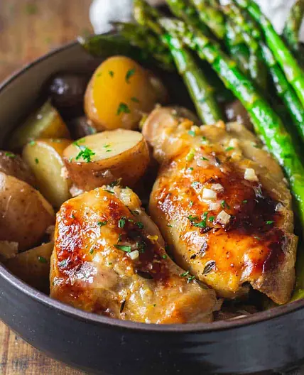 Slow cooker lemon chicken.