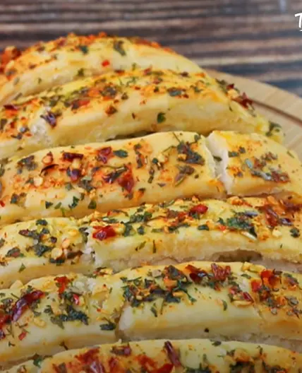 Dough garlic bread