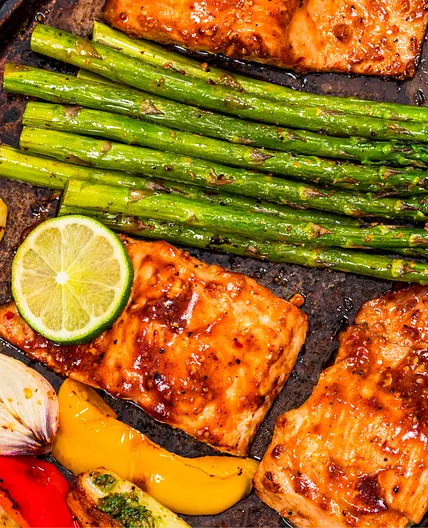 KETO. Trucha al horno con veggies
