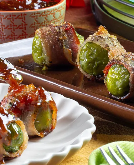 Bacon Wrapped Brussel Sprouts