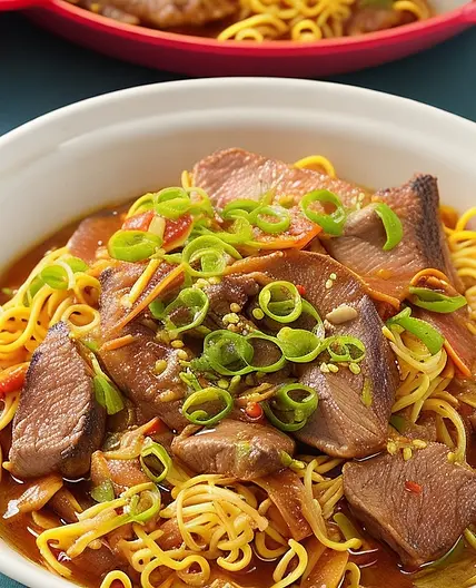 Beef Chop Suey with Beansprouts & Noodles