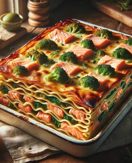 Lasagnes saumon brocolis