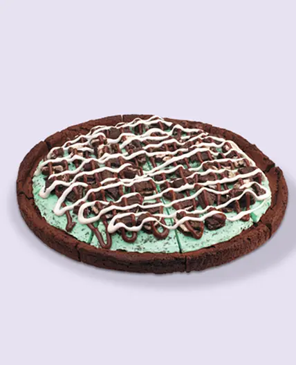 Brownie chocolate chip mint Pizza