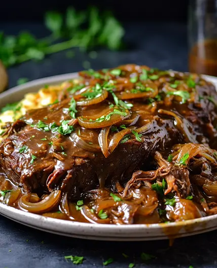 Perfected Fork Tender Caramelized Onion Pot Roast