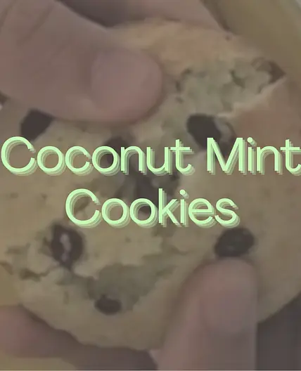 Coconut Mint Cookies