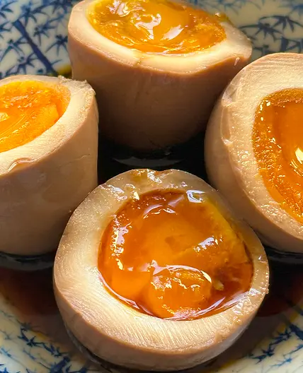Ramen marinated eggs (味玉、煮卵 : Ajitama, Nitamago)
