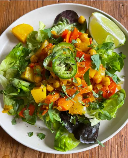 Chickpea Curry Over Greens - Bryan Johnson's Blueprint