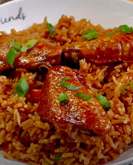 Easiest Rice Cooker Scallion Oil Chicken Rice
