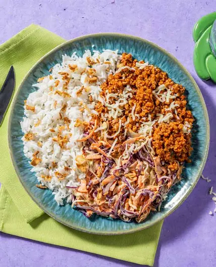 Cheeseburger Inspired Rice Bowl