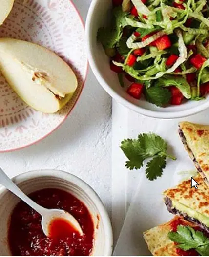 Black bean quesadilla
