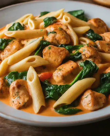 Creamy Chicken Florentine Penne