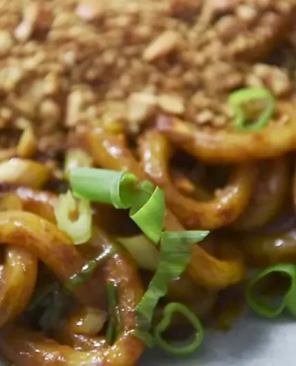 Peanut Butter Udon Noodles