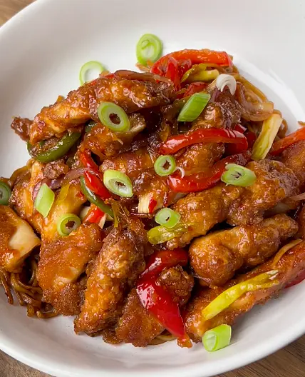 Sweet and Sticky Chicken Noodles