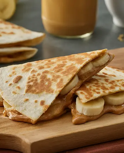 Peanut Butter and Banana Quesadilla