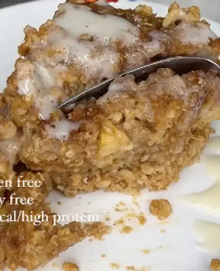 Pumpkin Apple Protein Baked Oatmeal