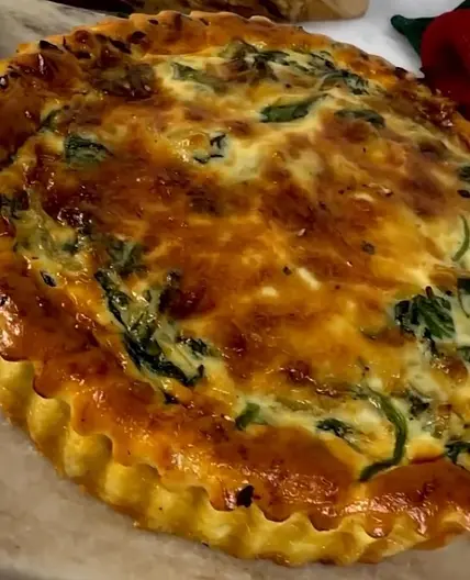 Sweet Potato Quiche Florentine 🍠 from Foodsteer