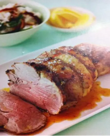 Spiced Roast Lamb with Coconut Rice