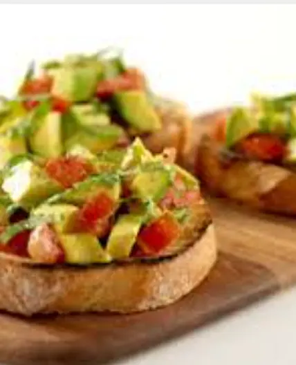 Avocado & Basil Bruschetta