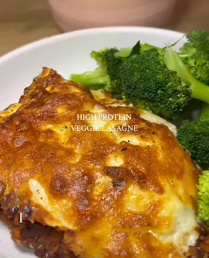 High protein veggie lasagna