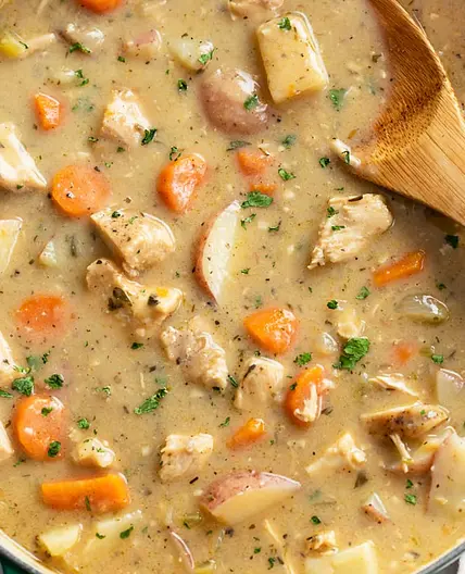 Easy healthy colourful chicken stew [crockpot recipe]