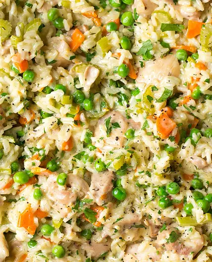 Lemon chicken and rice skillet [one pot]