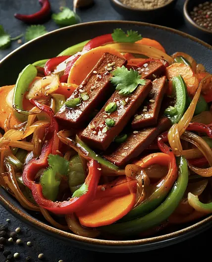 Seitan Stir-Fry with Vegetables