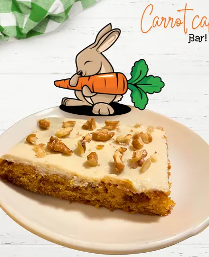 Vegan Carrot Cake Bars