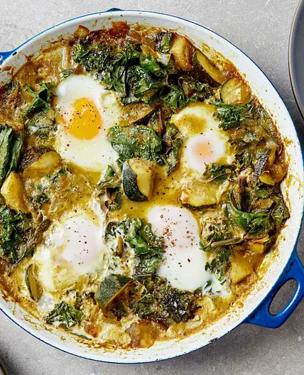 Green Chili Eggs
