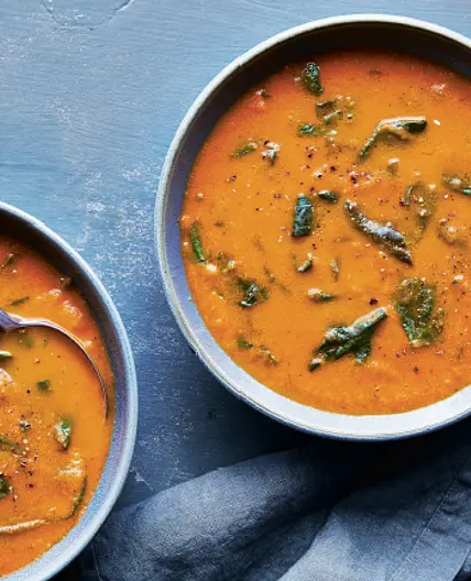 Creamy Tomato and Greens Soup