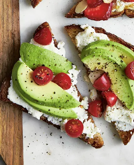 Avocado Tomato Ricotta Toast