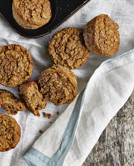 High Protein Apple Carrot Hemp Muffins