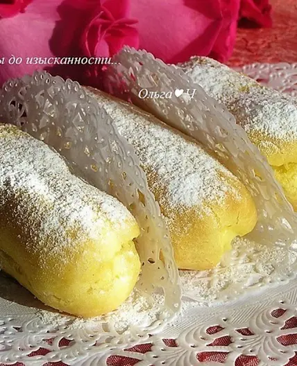 Эклеры с лимонным кремом
