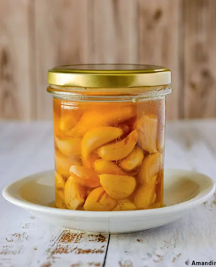 Ail fermenté au miel