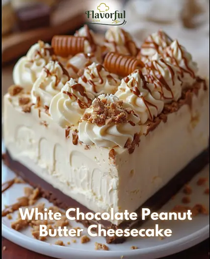 White Chocolate Peanut Butter Cheesecake