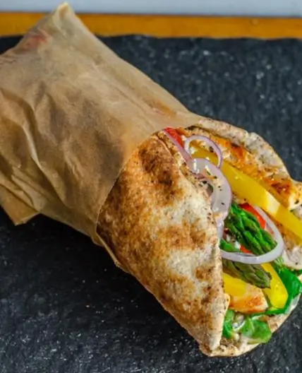Chicken and Veggie Gyro
