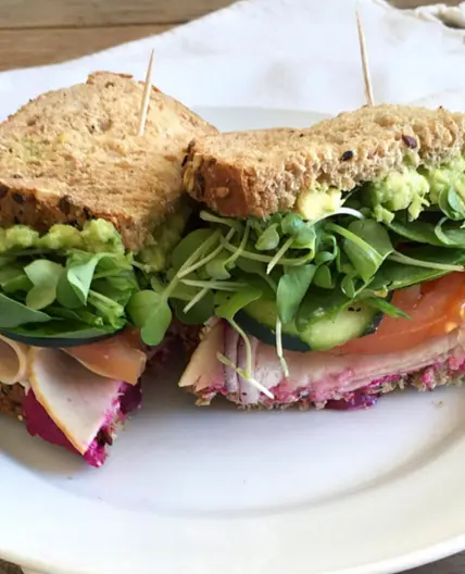 Turkey and Veggies Sandwich