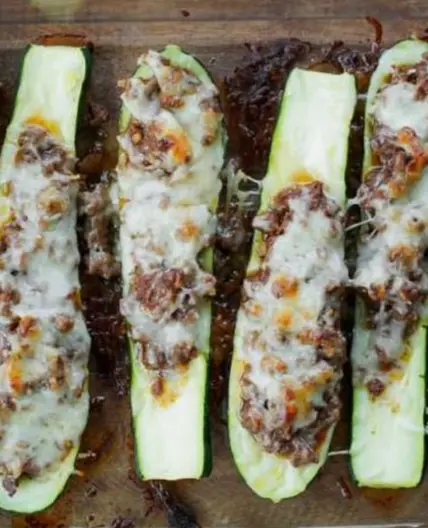 Low Carb Stuffed Zucchini Boats