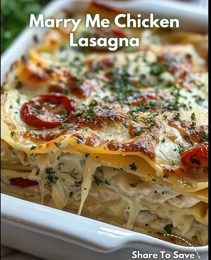 Marry Me Chicken Lasagna