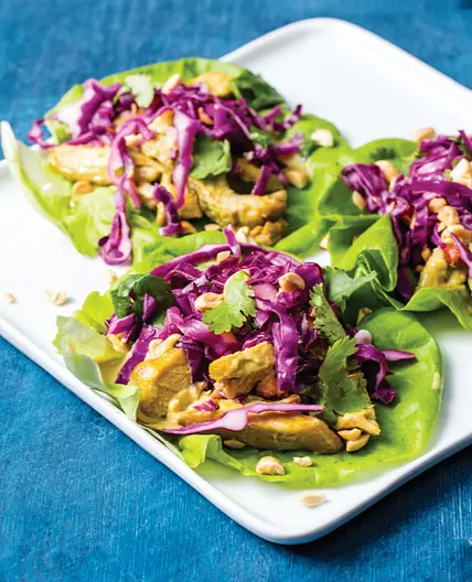Thai Chicken Lettuce Wraps