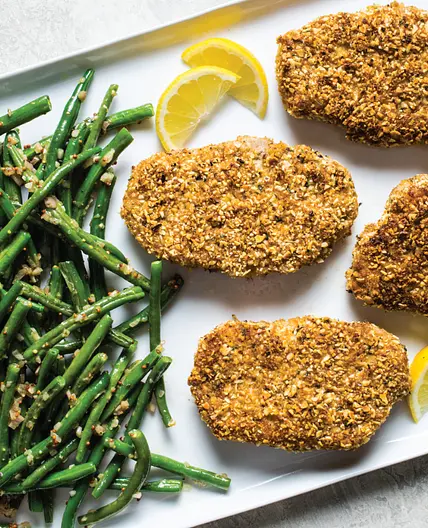Nut-Crusted Pork Chops