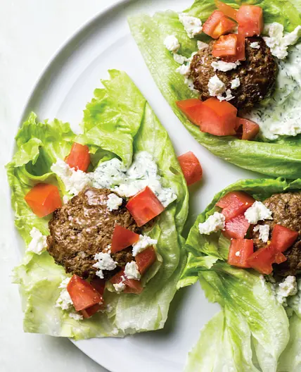 Greek Style Lamb Wraps with Tzatziki