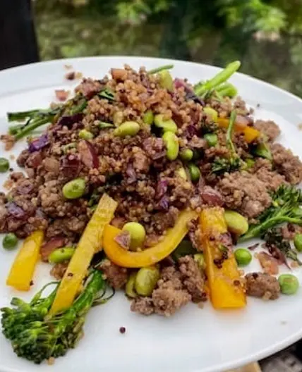 Chicken mince stir fry