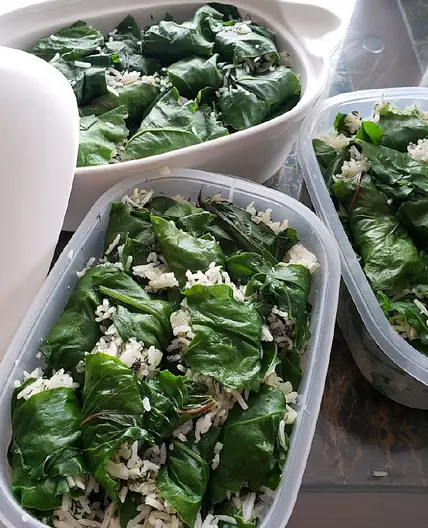 Beetroot Top Cabbage Rolls