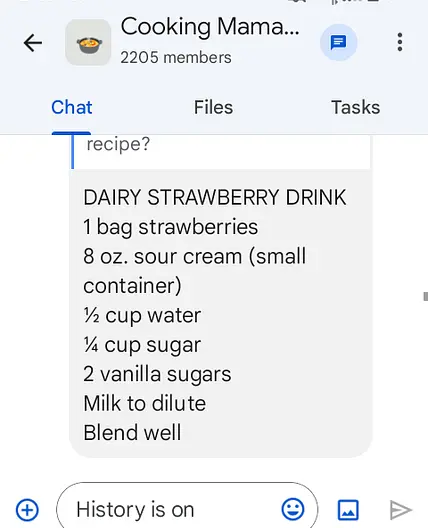 Strawberry milky drink