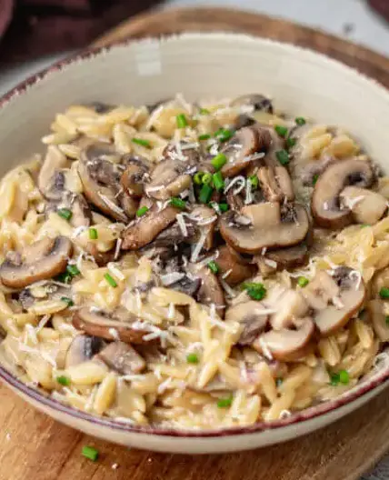 Cremige Risoni (mit Champignons)