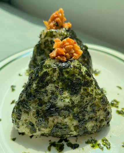 Delicious Spam & Kimchi Onigiri