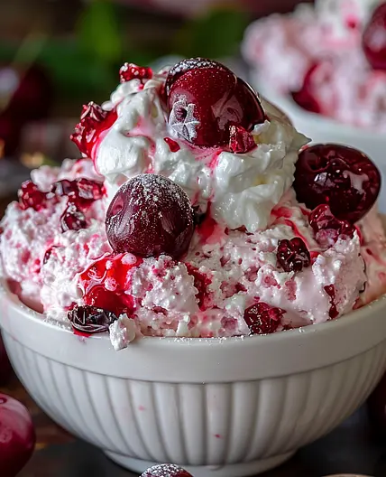 Delectable Cherry Cheesecake Fluff