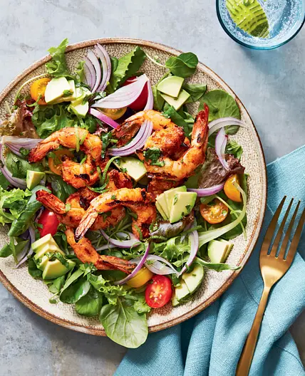Chili-Lime Grilled Shrimp Salad