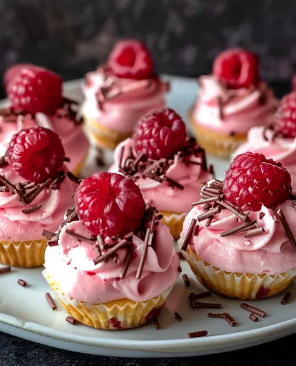 Raspberry Vanilla Cupcakes