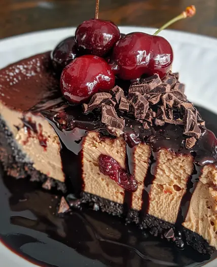 Chocolate Cherry Cheesecake